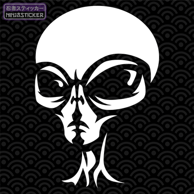 Alien Head Sticker