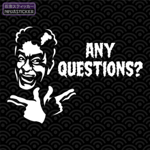 Load image into Gallery viewer, David S. Pumpkins Any Questions? Sticker