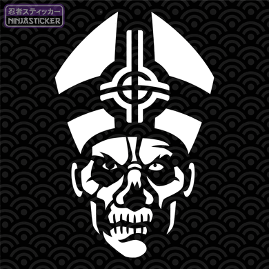 Papa Emeritus Ghost II Sticker