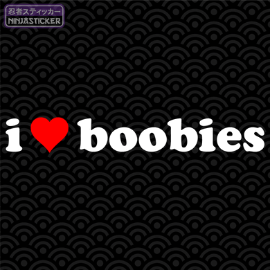 I heart boobies Sticker
