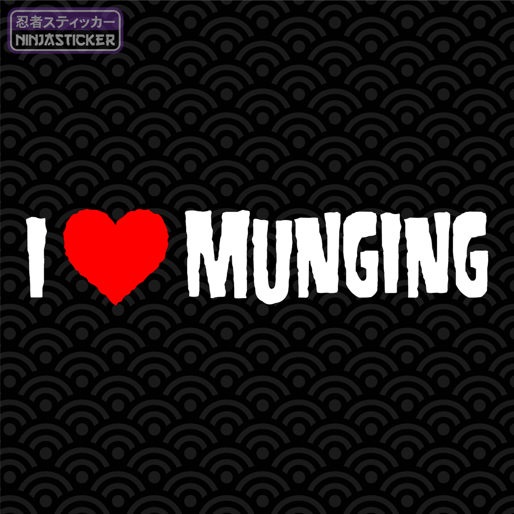 I heart Munging Sticker