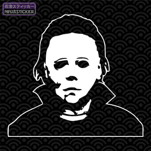 Halloween Michael Myers Bust Sticker