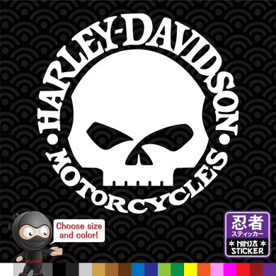 Harley-Davidson Willie G Skull Sticker