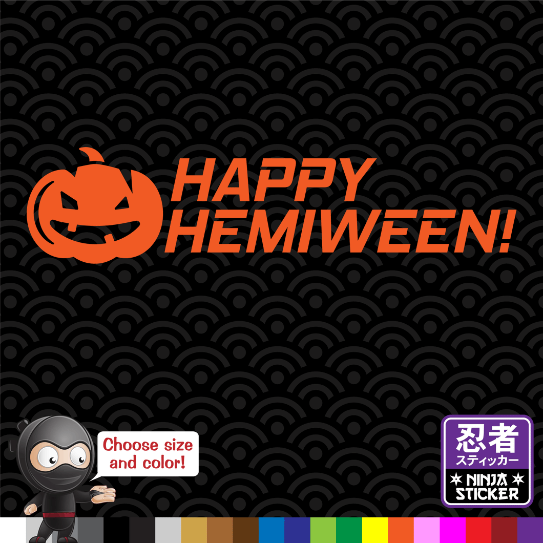 Happy Hemiween Dodge Sticker