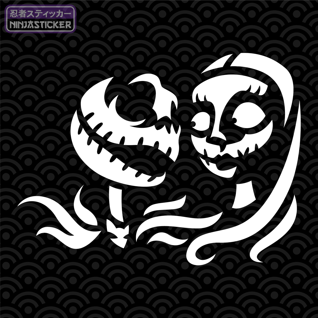 Jack and Sally Sticker sally-pumpkin-carving-stencil