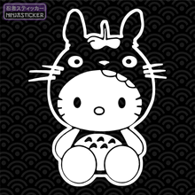 Load image into Gallery viewer, Hello Kitty Totoro Sticker