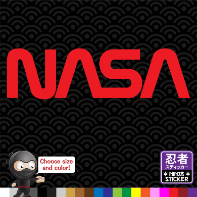 NASA Worm Logo Vinyl Decal